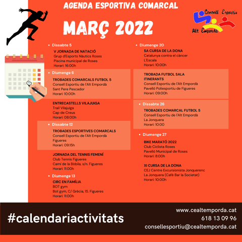 AGENDA ESPORTIVA COMARCAL 2025
