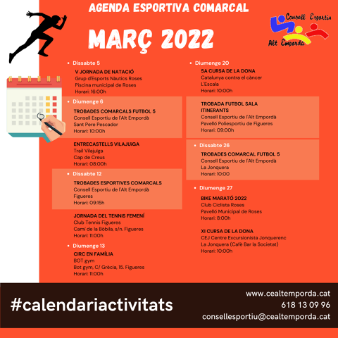 AGENDA ESPORTIVA COMARCAL 2024