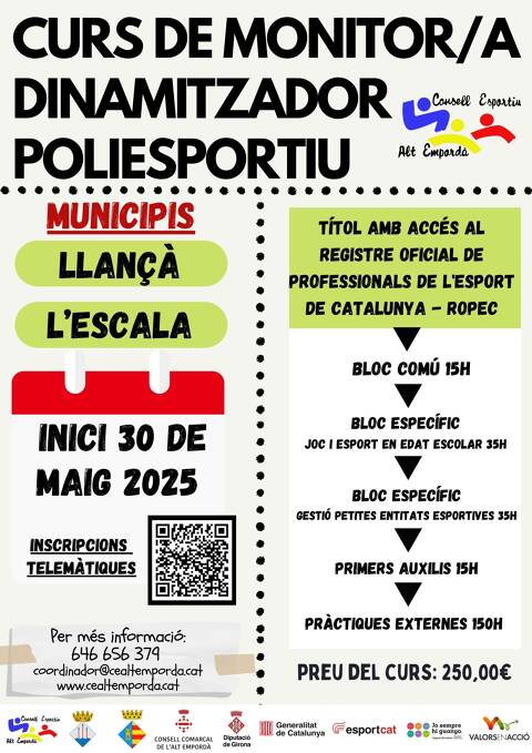 FORMACIÓ MONITOR/A DINAMITZADOR POLIESPORTIU 2024-2025