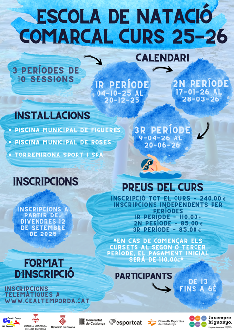 ESCOLA DE NATACIÓ COMARCAL CURS 2025-2026