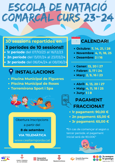 ESCOLA DE NATACIÓ COMARCAL CURS 2023-2024