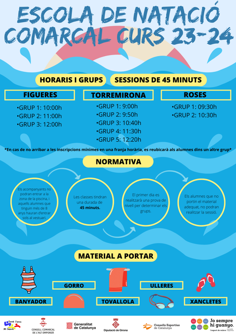 ESCOLA DE NATACIÓ COMARCAL CURS 2023-2024