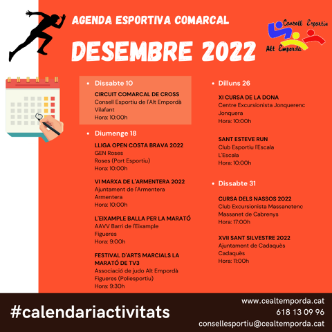 AGENDA ESPORTIVA COMARCAL 2024