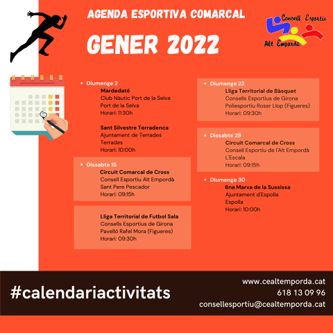 AGENDA ESPORTIVA COMARCAL 2025