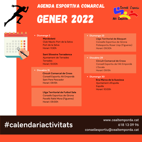 AGENDA ESPORTIVA COMARCAL 2024