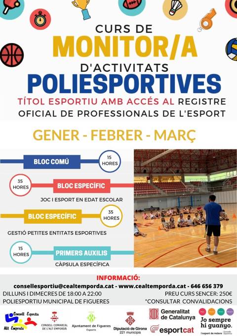 Curs de Monitor/a d'Activitats Poliesportives 2021 