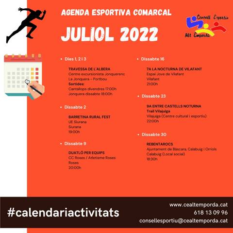 AGENDA ESPORTIVA COMARCAL 2025