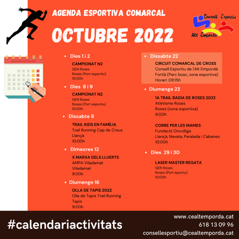 AGENDA ESPORTIVA COMARCAL 2025