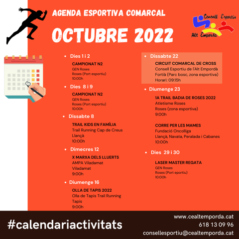 AGENDA ESPORTIVA COMARCAL 2024