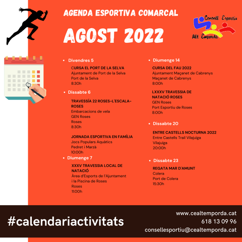 AGENDA ESPORTIVA COMARCAL 2025