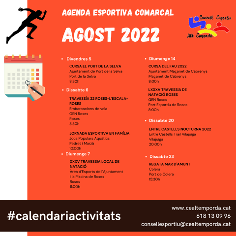 AGENDA ESPORTIVA COMARCAL 2024