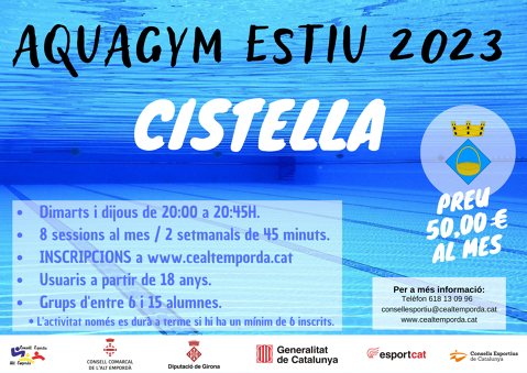 ESCOLA DE NATACIÓ COMARCAL D'ESTIU 2023
