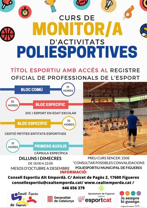 Curs de Monitor/a d'Activitats Poliesportives
