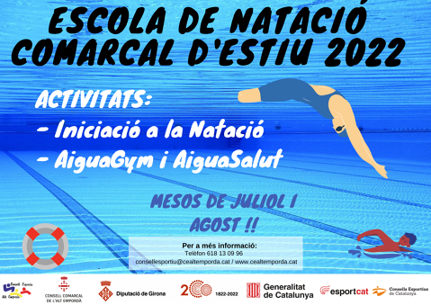 ESCOLA DE NATACIÓ COMARCAL D'ESTIU 2022