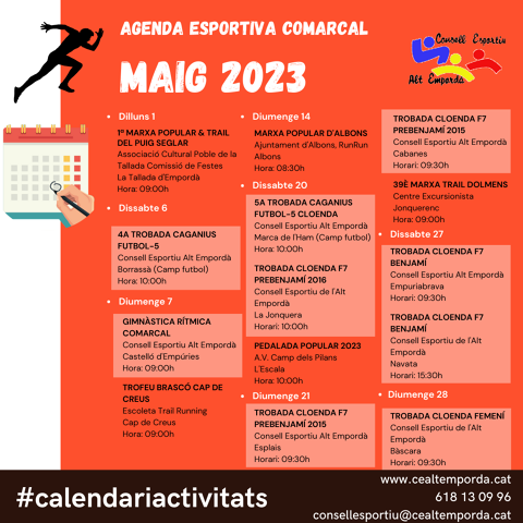 AGENDA ESPORTIVA COMARCAL 2025