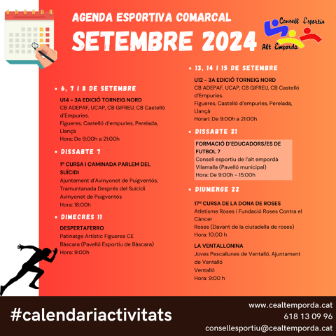 AGENDA ESPORTIVA COMARCAL 2025