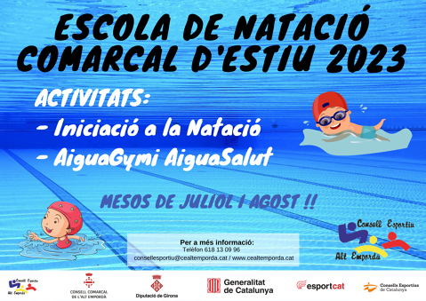 ESCOLA DE NATACIÓ COMARCAL D'ESTIU 2023