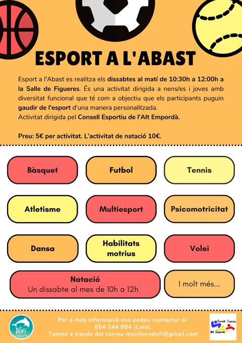 DISSABTES D'ESPORT ADAPTAT