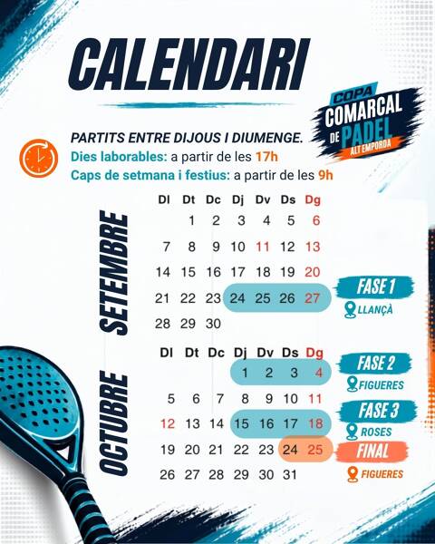 COPA COMARCAL DE PÀDEL ALT EMPORDÀ
