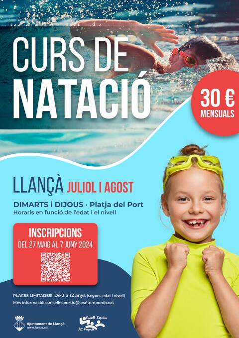 ESCOLA DE NATACIÓ COMARCAL D'ESTIU 2024